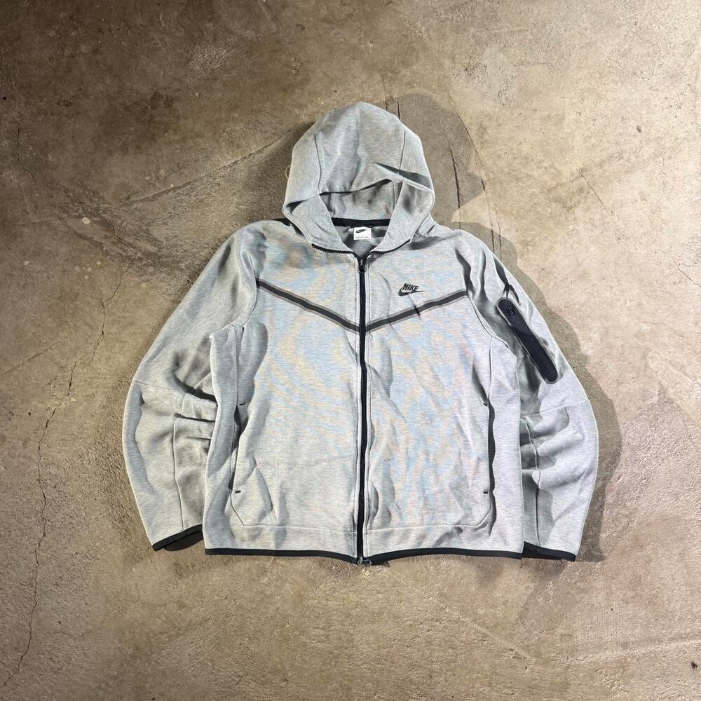 Heather Grey Nike Tech Fleece Hoodie